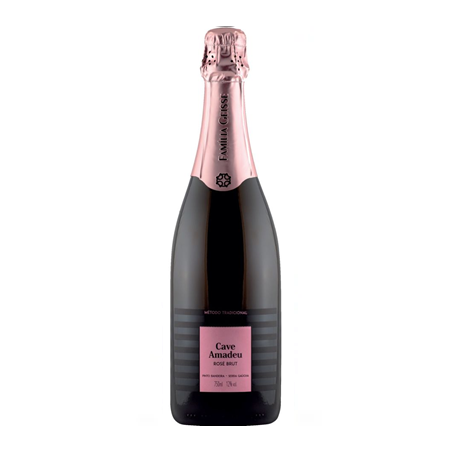 ESPUMANTE CAVE AMADEU BRUT ROSE 750ML