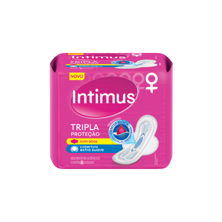 ABSORVENTE INTIMUS GEL ULTRA PROTECAO SUAVE C/ABAS 8UN