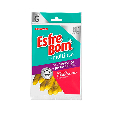 Luva multiuso esfrebom tamanho g (contém 1 par)