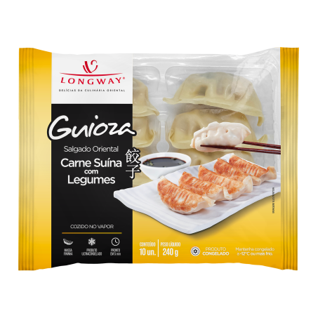 Guioza long way carne suína com legumes 240g