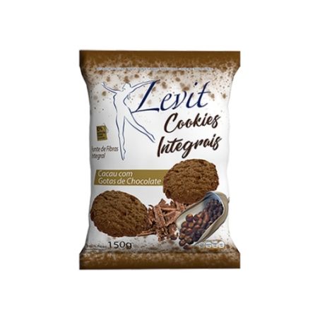 Levit-cookies 150g int cacau gotas cho