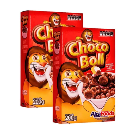 KIT CEREAL ALCAFOODS CHOCOBOLL 2 X 200G