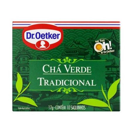 Chá Verde Dr. Oetker Tradicional Caixa com 10un - 17gr