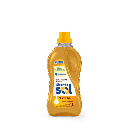 Lava roupa liq girando sol glicerina 1l