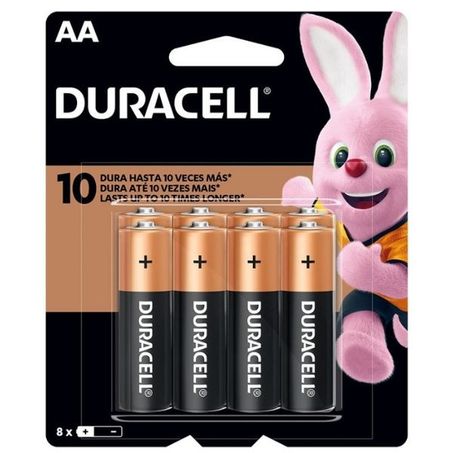 PILHA ALCALINA AA C/8UN DURACELL