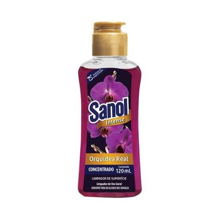 LIMPADOR PERFUMADO SANOL CONC 120ML ORQUIDEA REAL