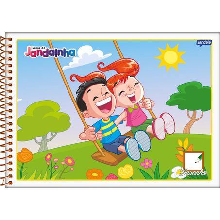 Caderno de desenho jandainha jandaia 48 folhas