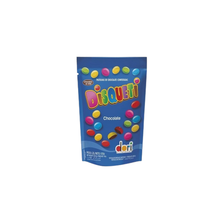 Confeito Dori Disquet Pouch Chocolate 120g