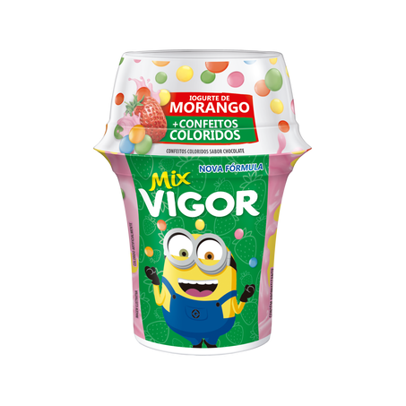 Iogurte Vigor Mix Morango Colorball 140g