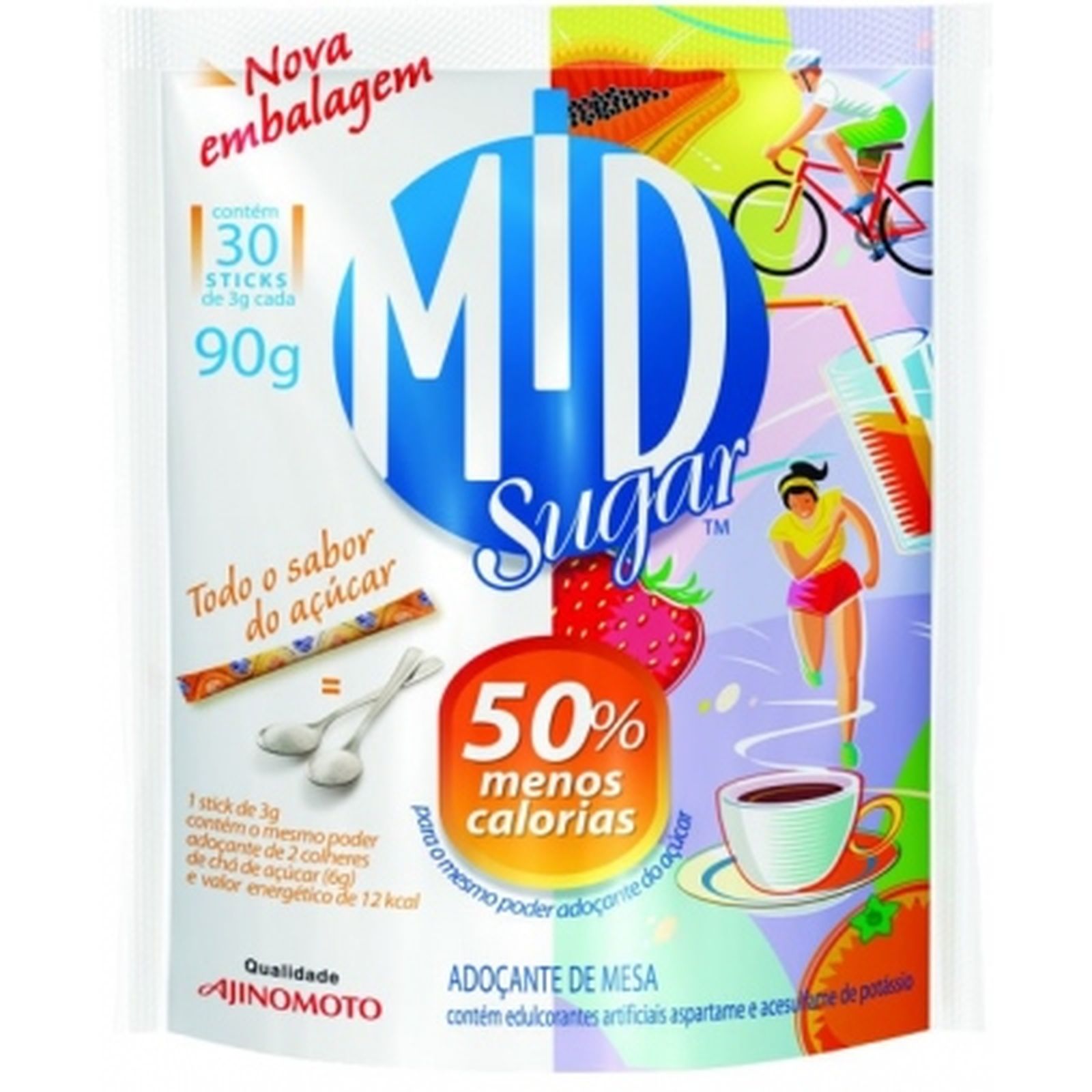 Sakashita Supermercados - Adoçante Em Pó Mid Sugar Pacote 30un