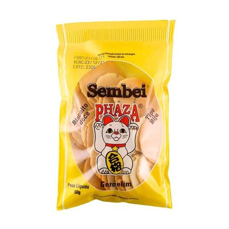 BISCOITO SEMBEI GERGELIM PHAZA 80G