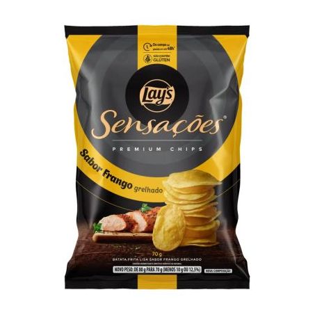 BATATA CHIPS SENSACOES FRANGO GRELHADO 70G