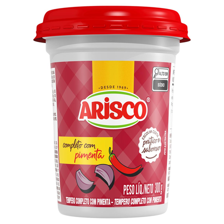 Tempero Arisco 300g - Completo com Pimenta
