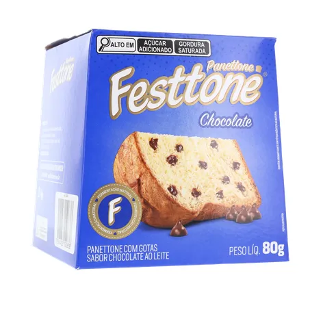 Panettone festtone mini chocolate cx 80g 360-16