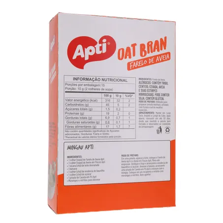 Farelo de Aveia Apti Oat Bran Caixa 150gr 360-16