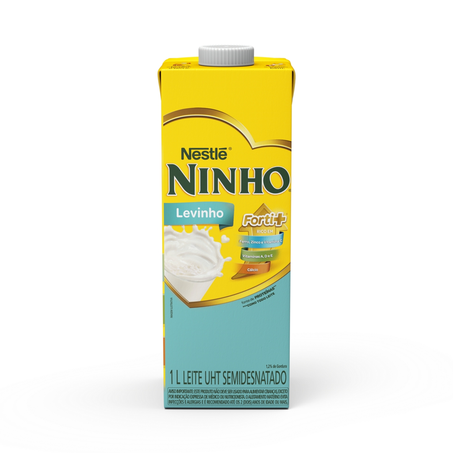 Leite Uht Ninho Levinho Semidesnatado 1L
