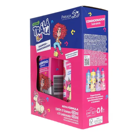 Kit Tra La La Kids Hidrakids Shampoo Condicionador Kit 1UN 360-5