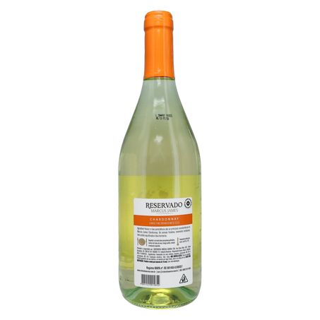 Vinho Brasileiro Branco Meio Seco Marcus James Chardonnay Serra Gaúcha Garrafa 750ml 360-2