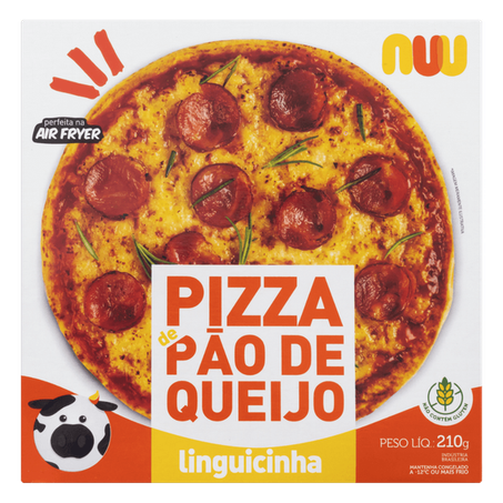 Pizza Pão Queijo Nuu Linguiçinha 200g