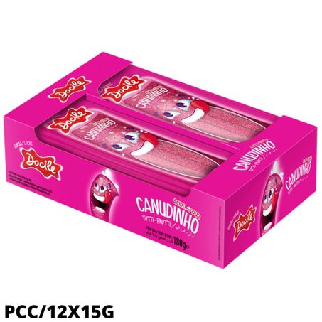 Bala canudinho docile pcc/12x15g tutti frutti citrico