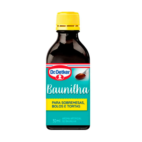 Aroma Artificial de Baunilha Dr Oetker Frasco 30ml