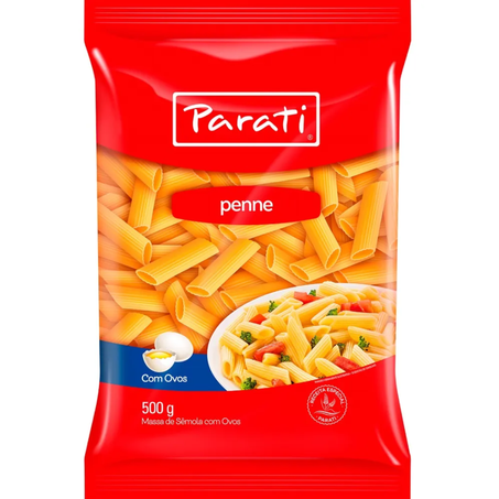 Massa parati c/ovos 500g penne