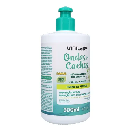 Creme P/Pentear Vinilady Ondas e Cachos 300ml 360-33