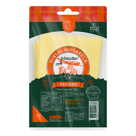 Queijo Mussarela Fatiado Aviação 150g