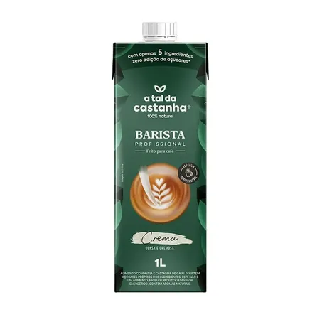 ALIMENTO CASTANHA CAJU/AVEIA BARRISTA 1L