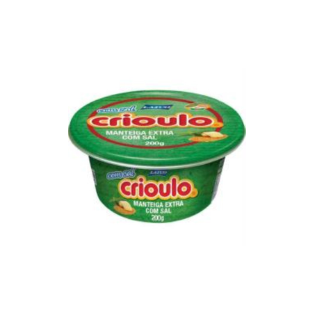 Manteiga Crioulo 200g Lata C/Sal