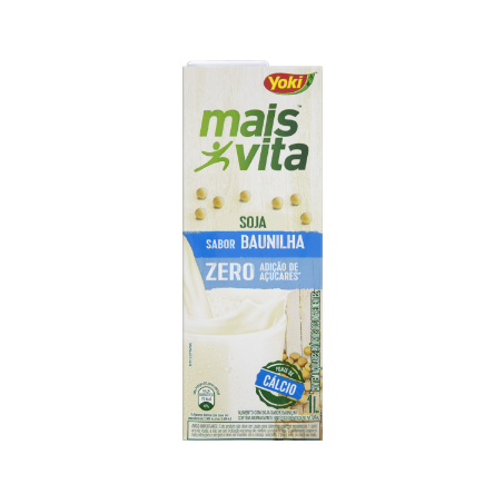 BEBIDA À BASE DE SOJA BAUNILHA SEM ADIÇÃO DE AÇÚCAR YOKI MAIS VITA