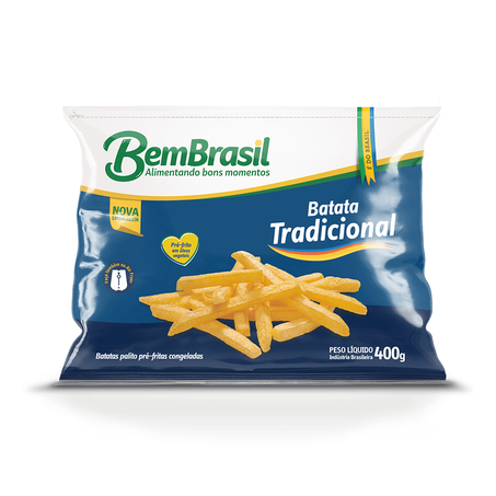BATATAS PALITO PRÉ-FRITAS CONGELADAS BEM BRASIL