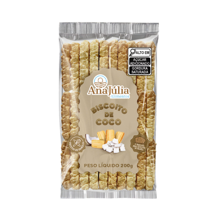 Biscoito de coco ana julia 200g