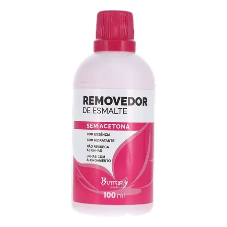 Removedor esmalte butterfly sem acetona 100ml 360-0