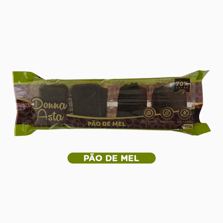 PÃO DE MEL  S/GLÚTEN S/AÇÚCAR - 155G DONNA ASTA