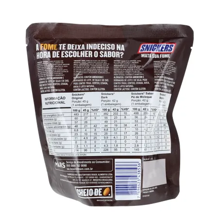 Chocolate Snickers Variedades Pacote 171g 
  360-2
