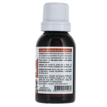ÓLEO DE COCO CAPILAR PRIME HAIR CONCEPT HIDRATAÇÃO E NUTRIÇÃO EXTREMA 30ML 360-11