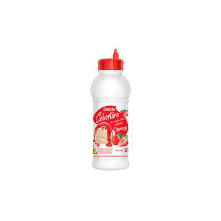 Cobertura para Sorvetes Selecta Morango Squeeze 300gr