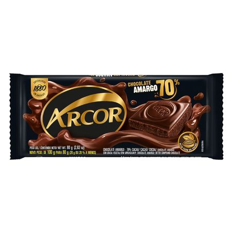 CHOCOLATE AMARGO 70% CACAU ARCOR
