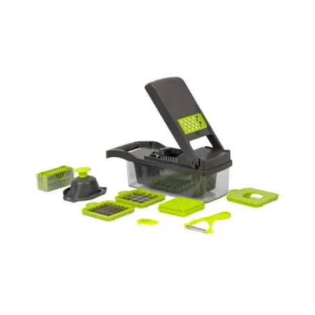 Cortador E Ralado Plasvale 10 Em 1 Com Dispense