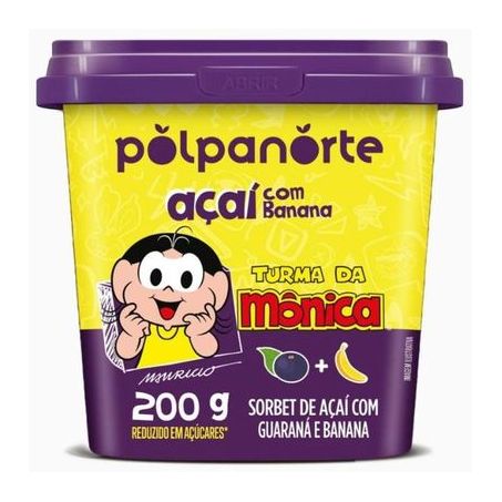 Açaí polpanorte 200g sorbet com guaraná e banana