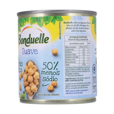 Grao de bico bonduelle suave lt200g 360-4