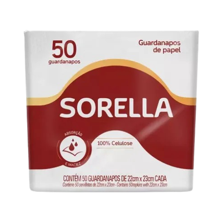 Guardanapo sorella fs 22x23cm c/50