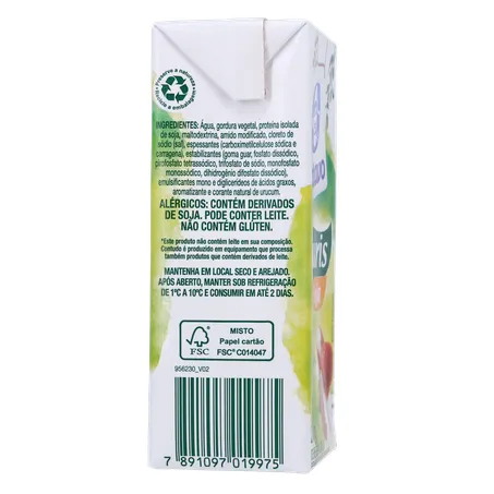 Creme de Soja Batavo Naturis Caixa 200gr 360-28