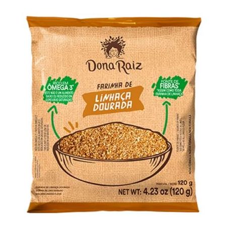 Farinha linhaca dourada d raiz 120g
