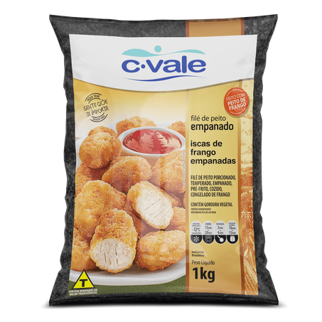 C.VALE ISCAS FILE DE PEITO EMPANADO 1 KG          