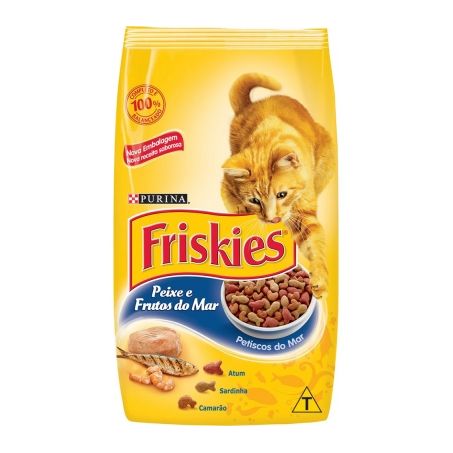 RACAO FRISKIES GATO ADULTO FRUT MAR 2,5KG