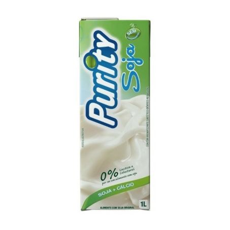 Bebida à Base de Soja Purity Original Zero Caixa com Tampa 1lt