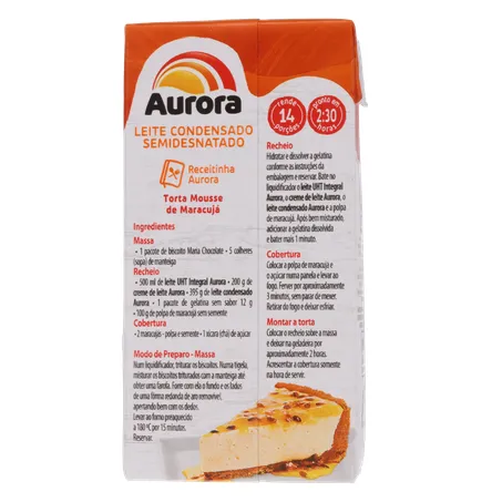 Leite cond aurora semidesn. 395g 360-19