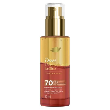 Óleo capilar dove uv repair & glow ferúlico 110ml
